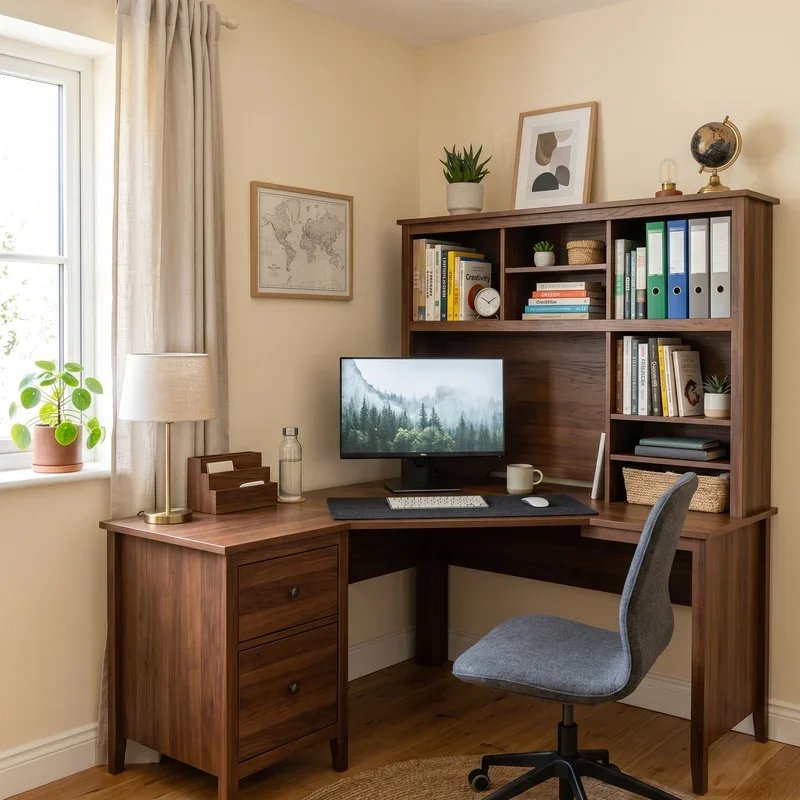 Home Office Ideas With L Shaped Desk