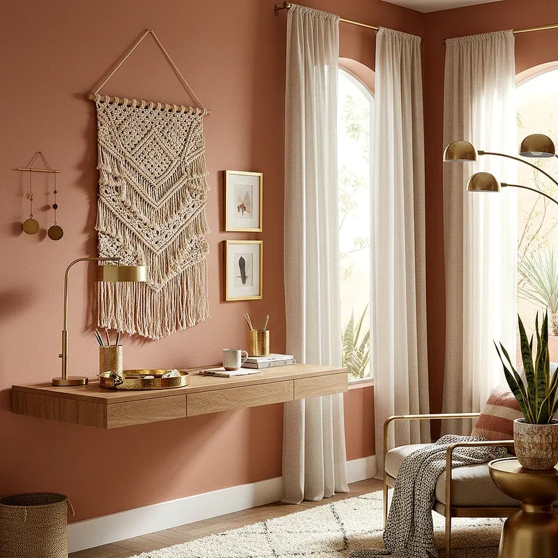 Modern Boho Office Ideas