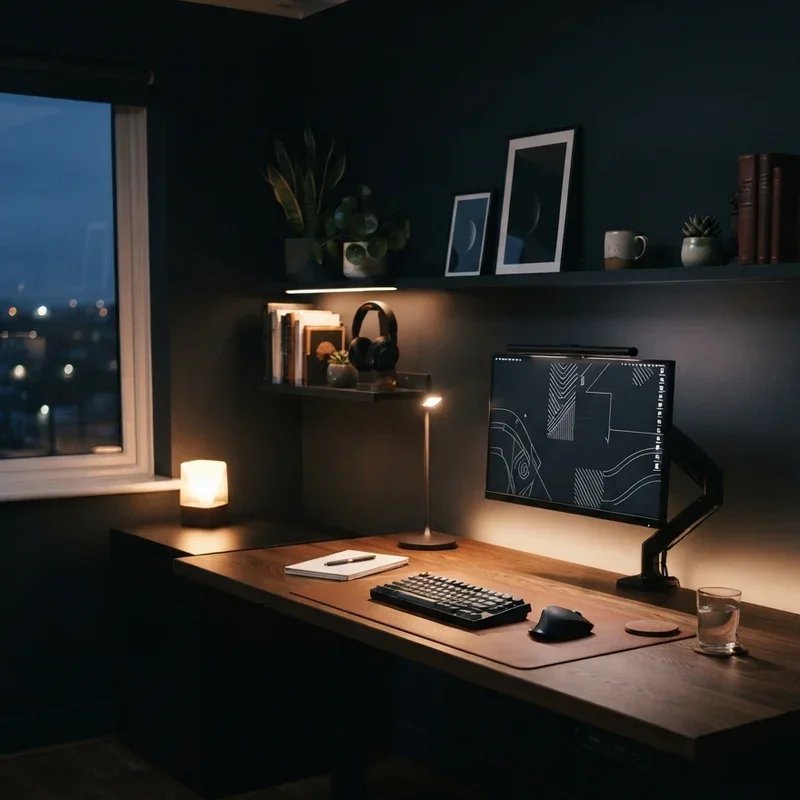 Dark Home Office Ideas