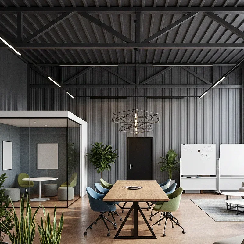 Metal Building Office Ideas