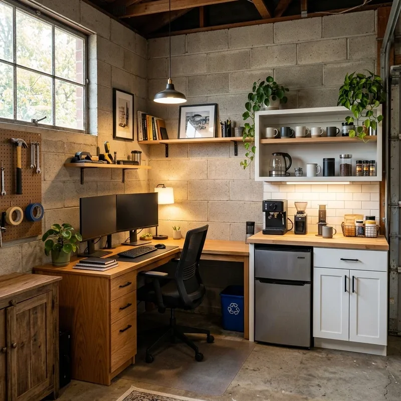 Small Garage Office Design Ideas