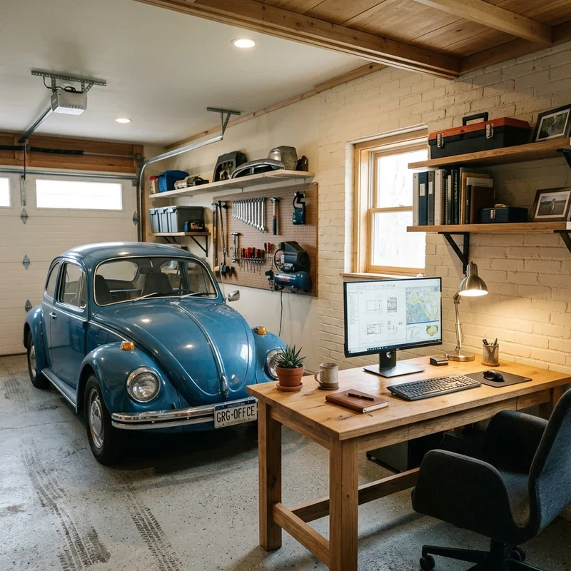 Small Garage Office Design Ideas