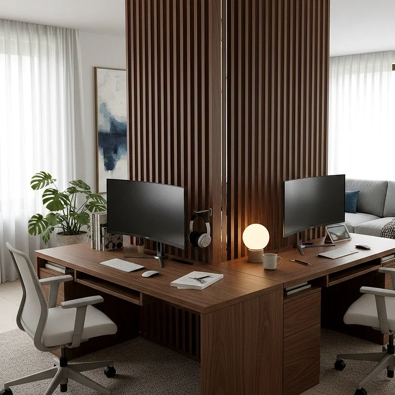 Double Desk Home Office Ideas