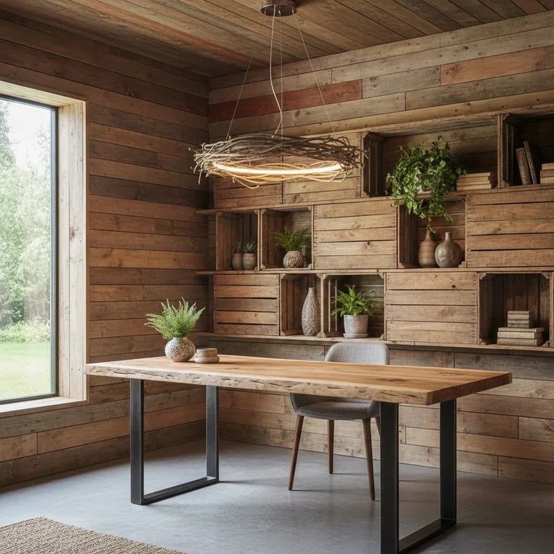 Wood Panel Office Ideas