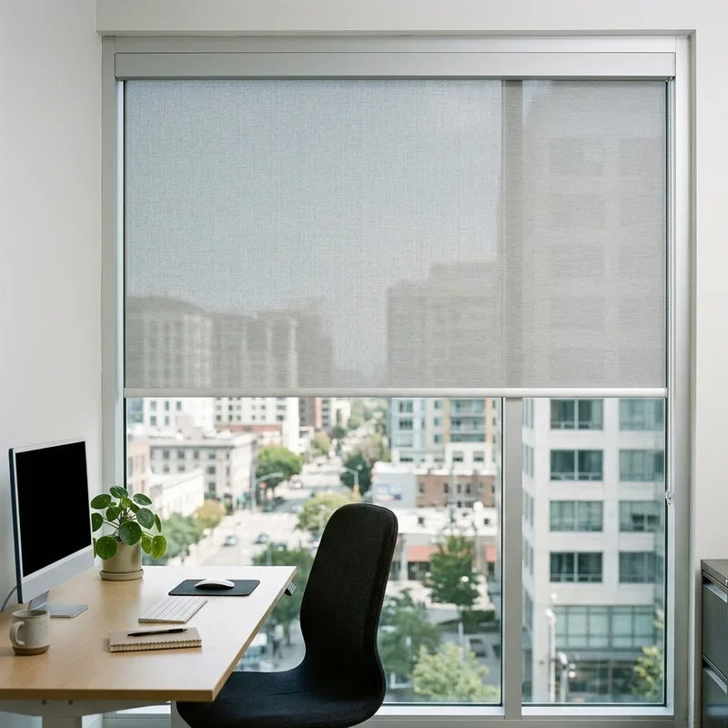 15 Office Window Covering Ideas for Stylish Workspaces