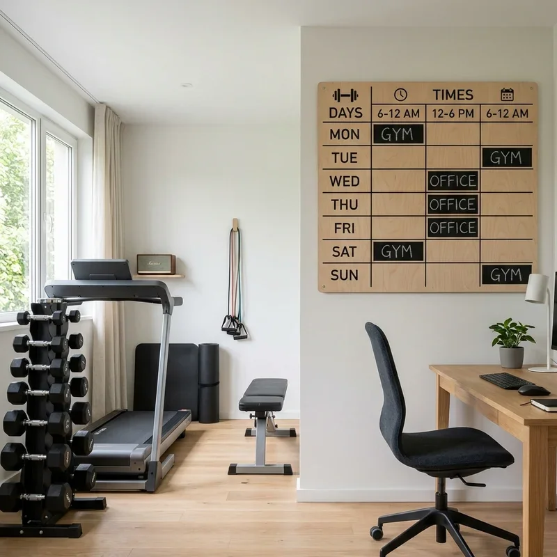 Home Gym and Office Combo Ideas