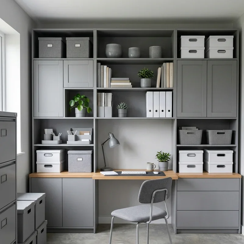 Gray Office Ideas