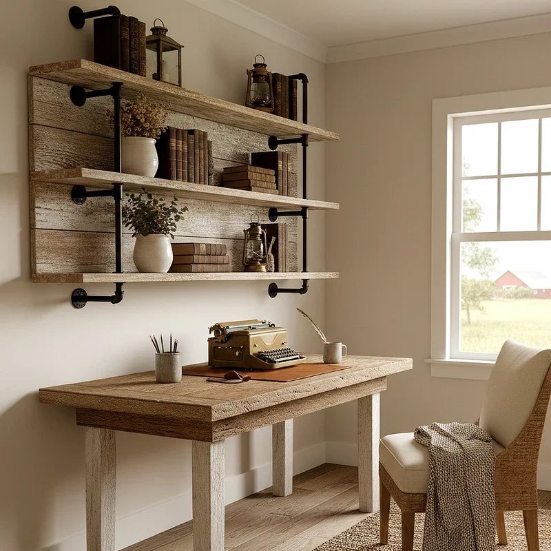 Rustic Farmhouse Office Ideas