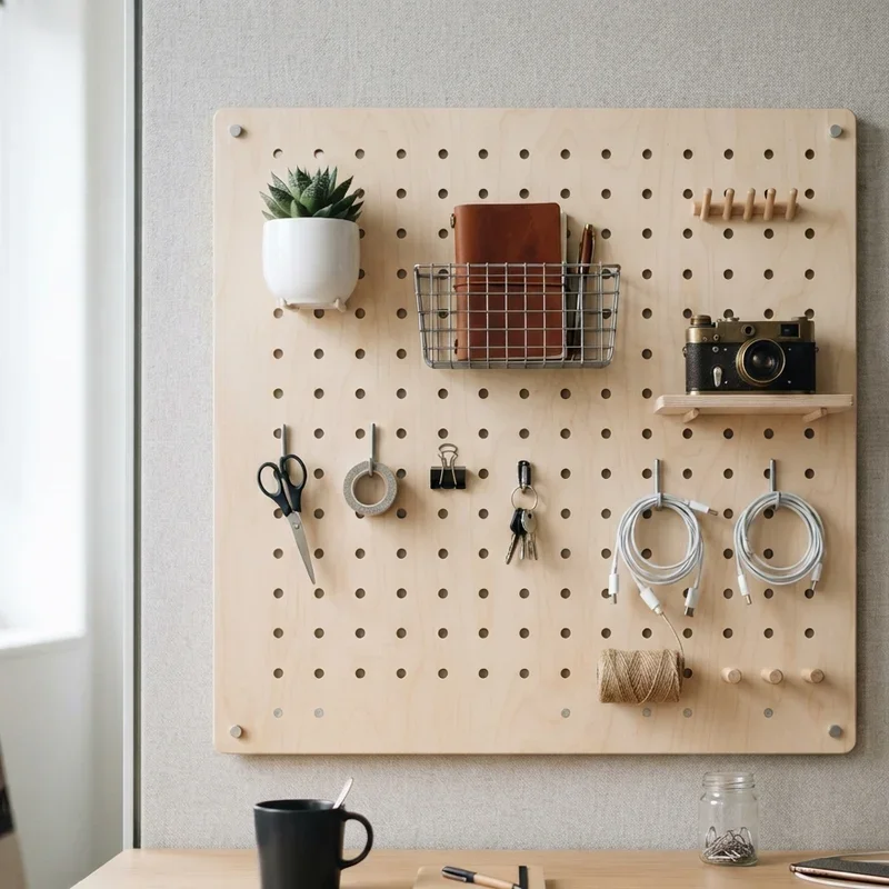15 Pegboard Office Ideas to Maximize Your Workspace