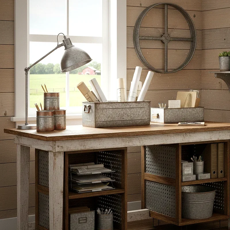 Rustic Farmhouse Office Ideas