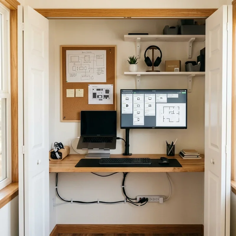 Closet Office Ideas