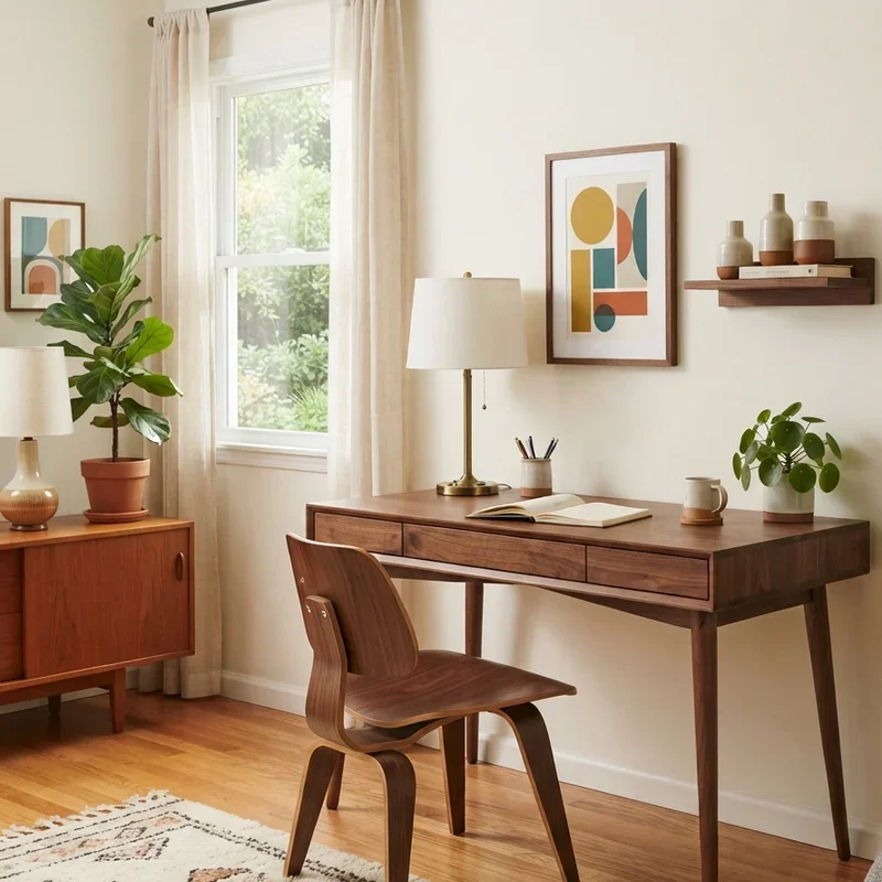 Mid Century Modern Home Office Ideas
