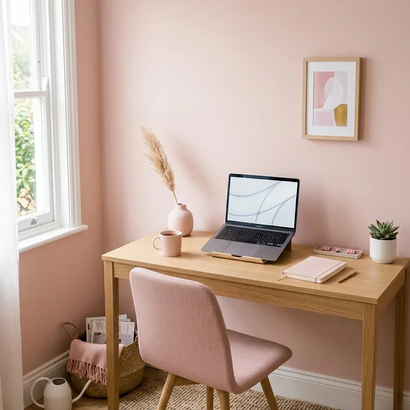 Pink Home Office Ideas