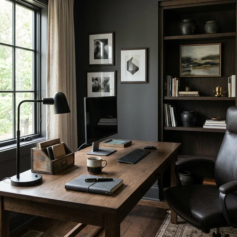 Masculine Home Office Ideas