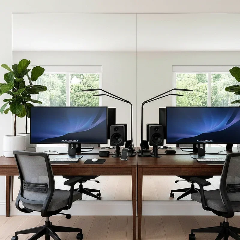 Double Desk Home Office Ideas