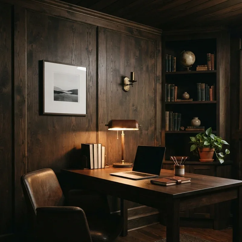 Dark Home Office Ideas