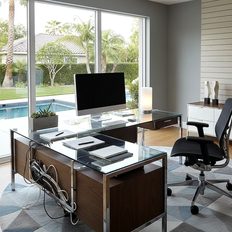 L Shaped Desk Office Ideas