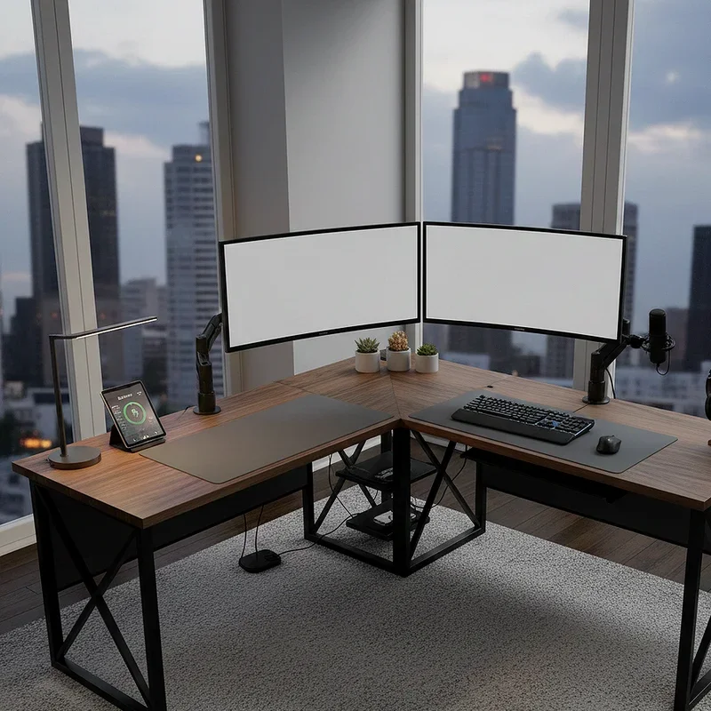 L Shaped Desk Office Ideas