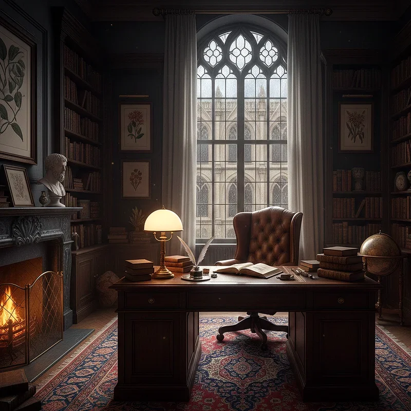 Dark Academia Office Ideas