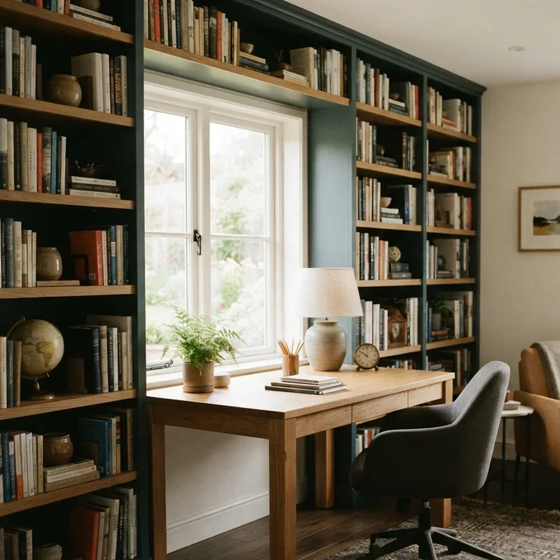 Home Office Library Design Ideas
