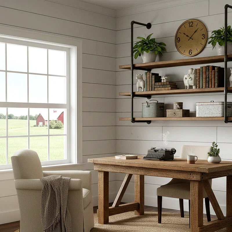Rustic Farmhouse Office Ideas