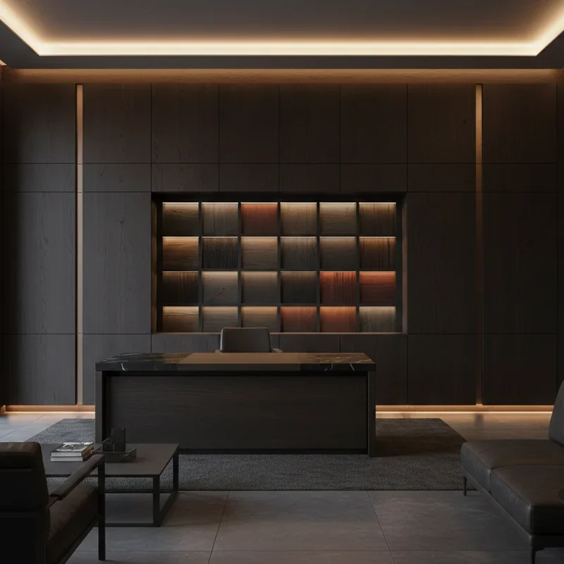 Wood Panel Office Ideas