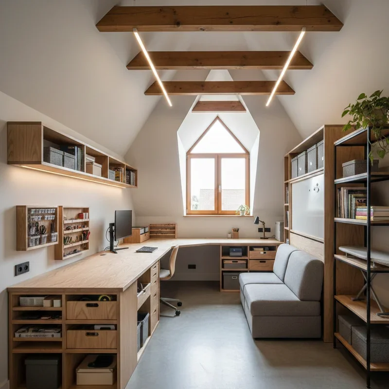 Small Attic Office Ideas