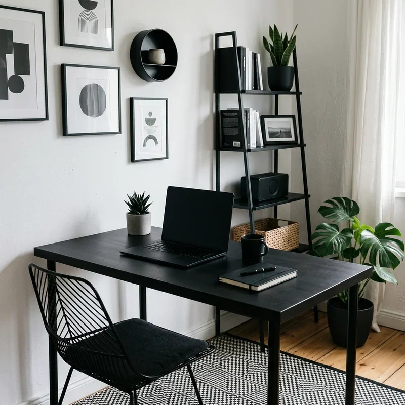 Black and White Home Office Ideas