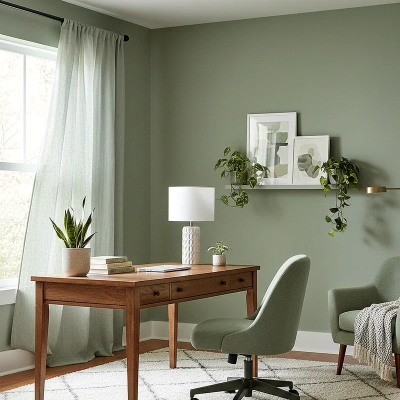 15 Sage Green Office Ideas for a Calm and Stylish Workspace