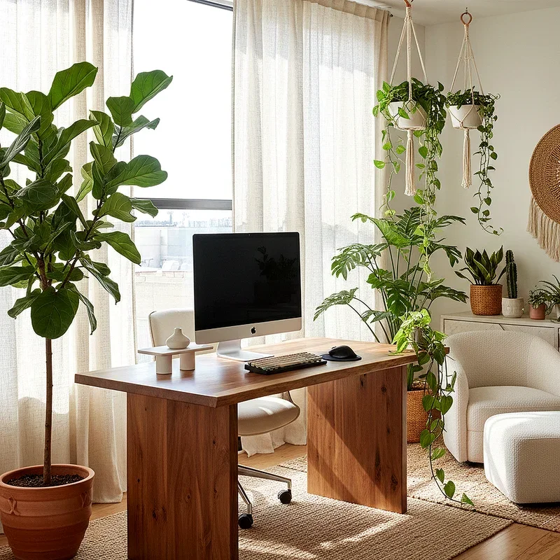 Modern Boho Office Ideas