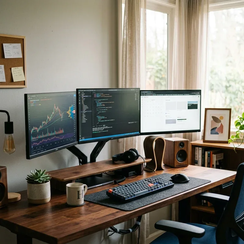 Home Office Ideas with Multiple Monitors