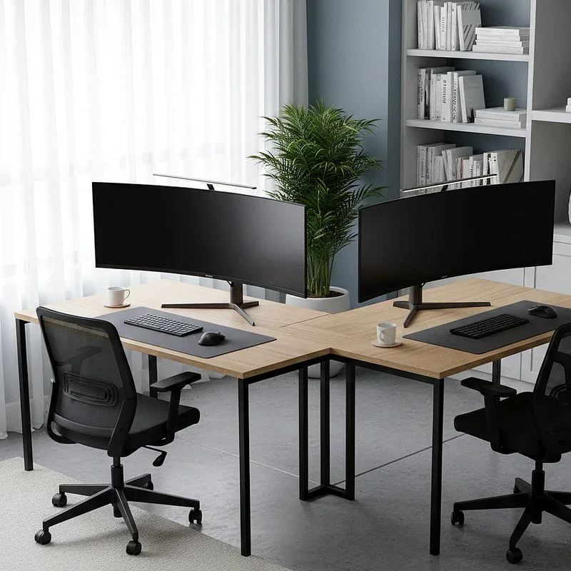 Double Desk Home Office Ideas