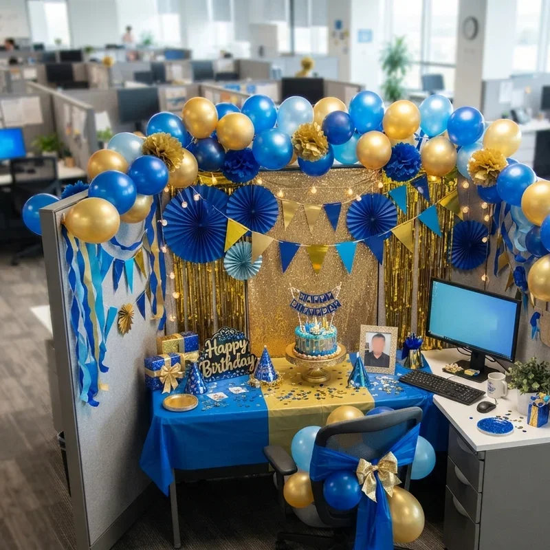 Office Cubicle Birthday Decoration Ideas