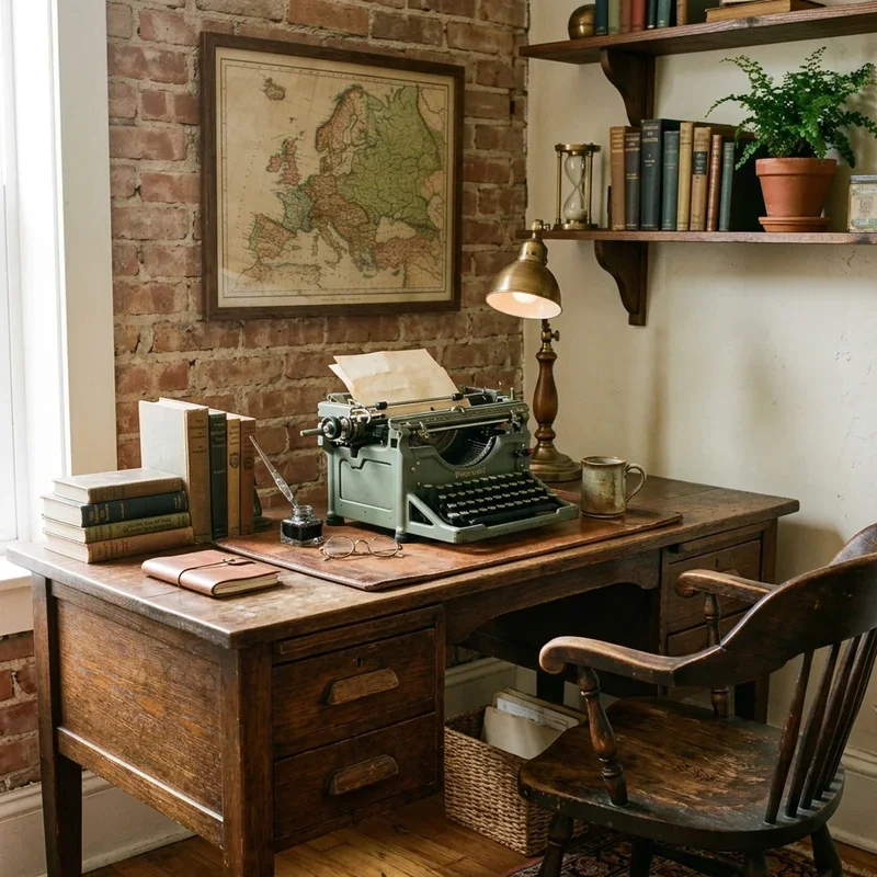 15 Vintage Office Ideas to Bring Timeless Charm to Work