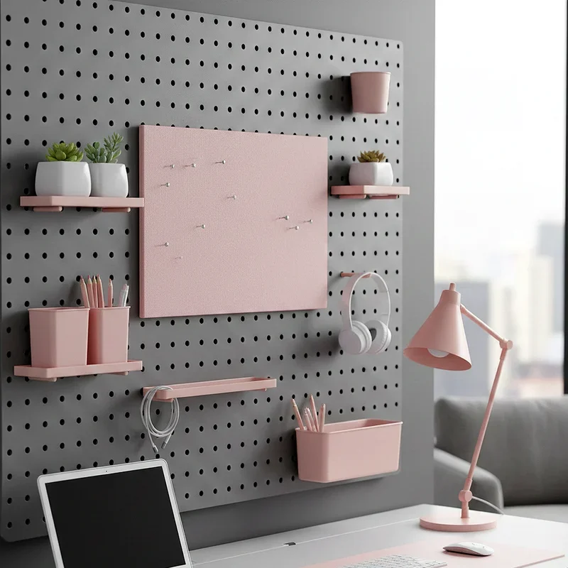 Pink and Grey Office Ideas
