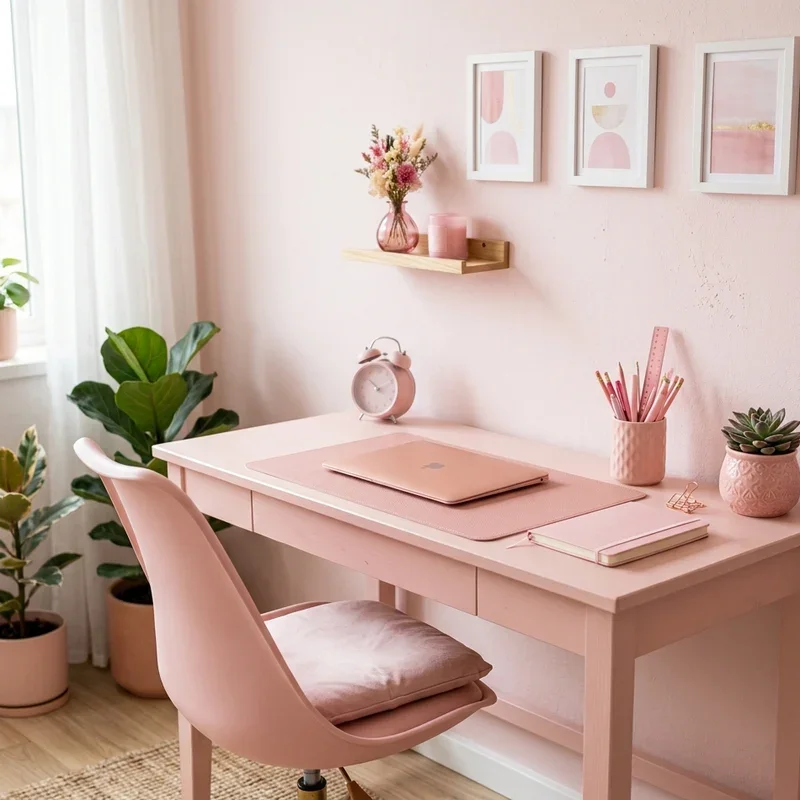 Pink Home Office Ideas