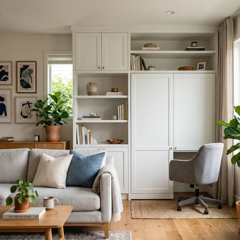 Living Room and Office Combo Ideas