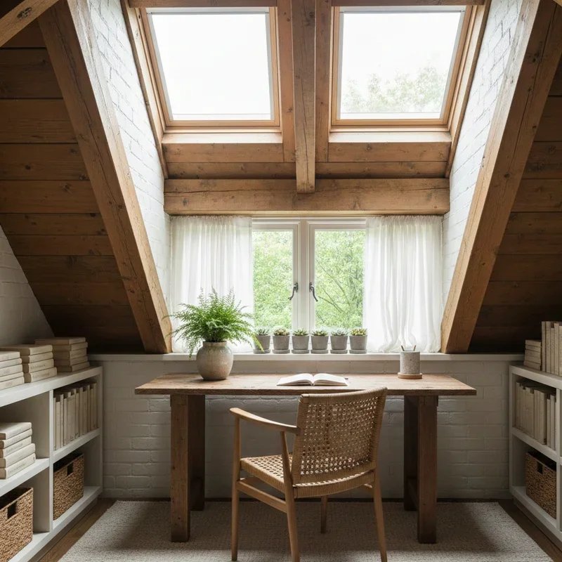 Small Attic Office Ideas