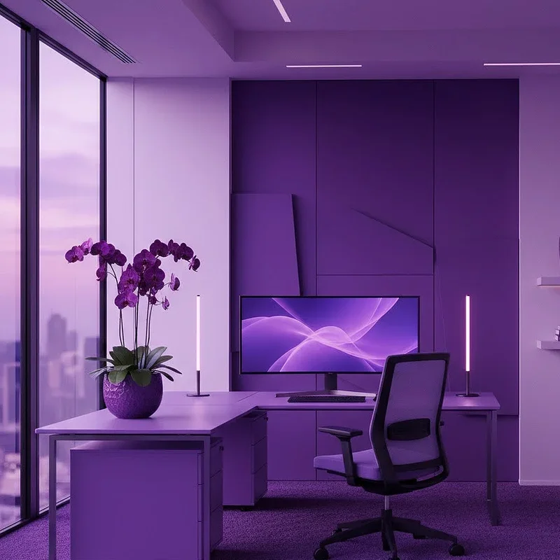 15 Purple Office Ideas for a Creative Workspace