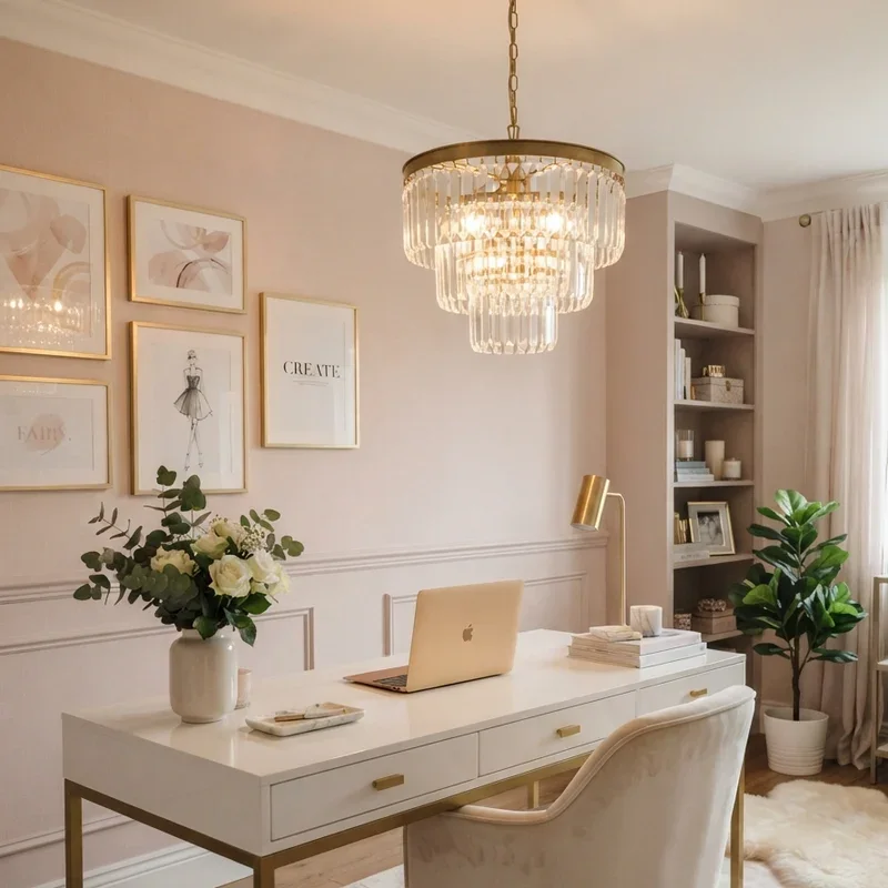Glamorous Women's Office Decorating Ideas