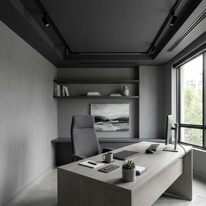 Gray Office Ideas