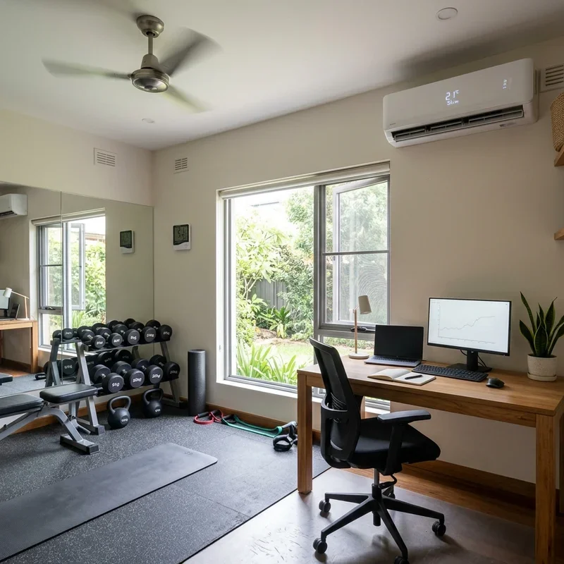 Home Gym and Office Combo Ideas