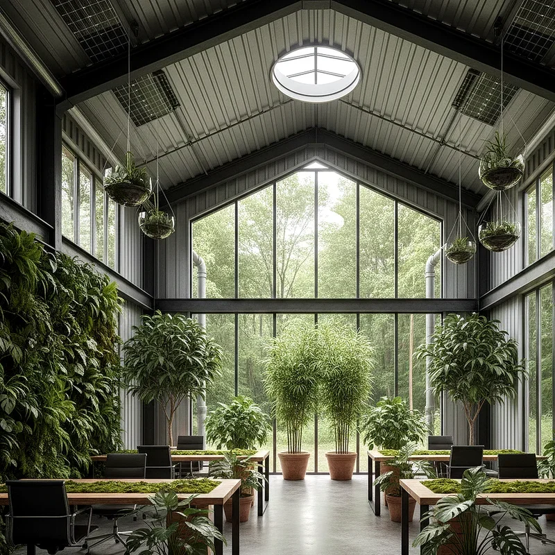 Metal Building Office Ideas