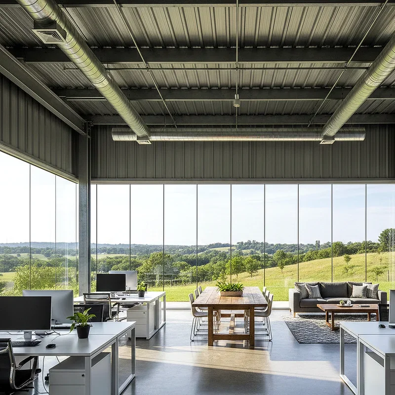 Metal Building Office Ideas
