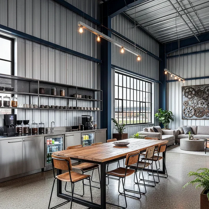 Metal Building Office Ideas