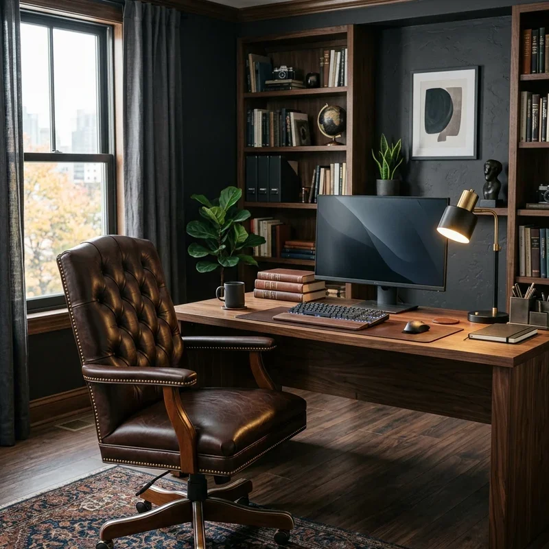 Masculine Home Office Ideas
