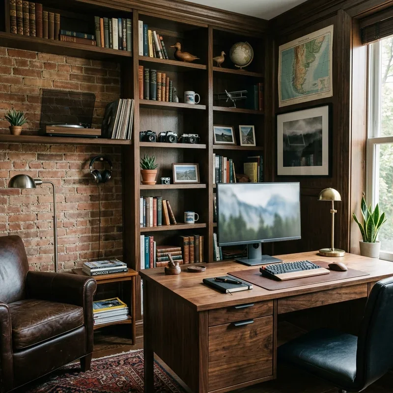 Masculine Home Office Ideas