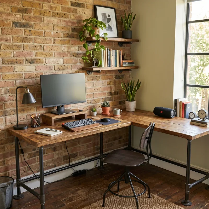 Home Office Ideas With L Shaped Desk