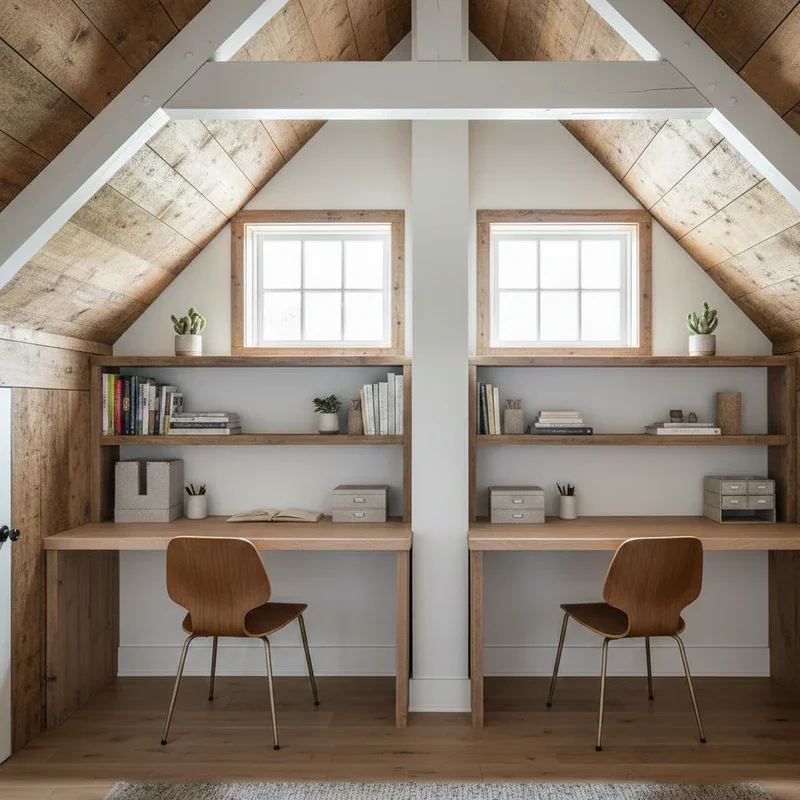 Small Attic Office Ideas