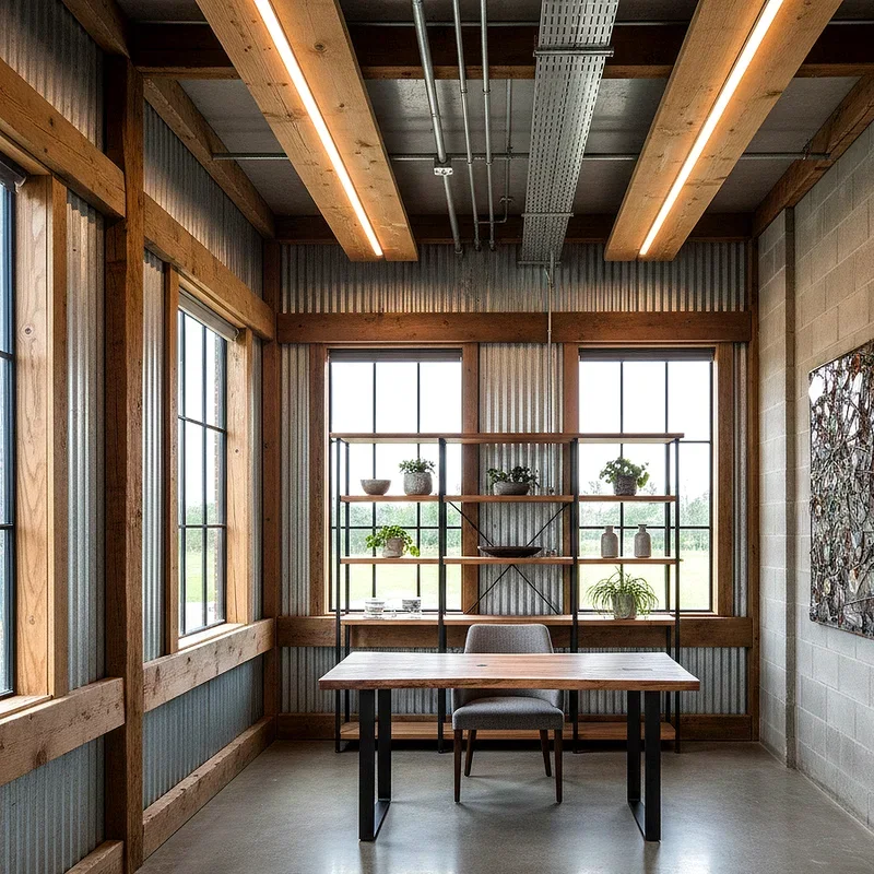 Metal Building Office Ideas